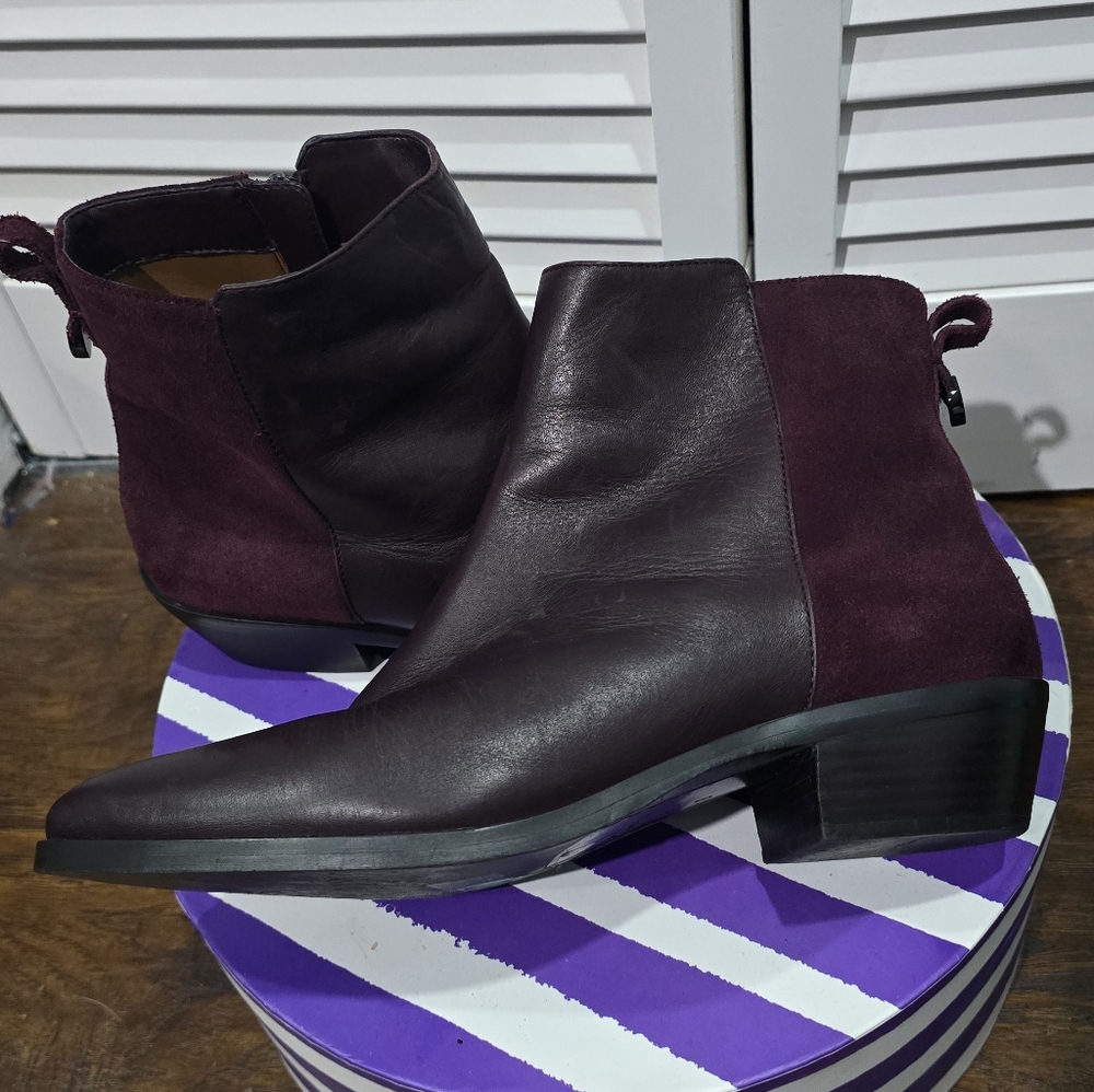 Coach, Carmen Bootie, Oxblood Women's Size 9B